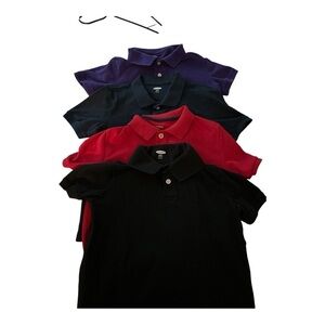 Bundle of 4 Boys polo shirts, all size 6-7. Old Navy plus Arizona Jeans co